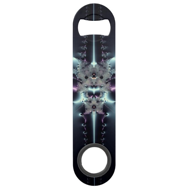 Abstrakt Art Blue Star Speed Flaschenöffner (Vorderseite)