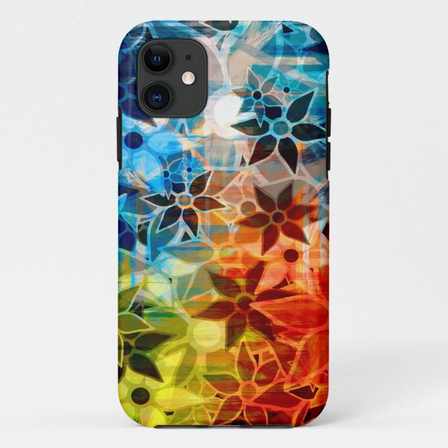 Abstrakt Art Blume Muster #4 Case-Mate iPhone Hülle (Rückseite)