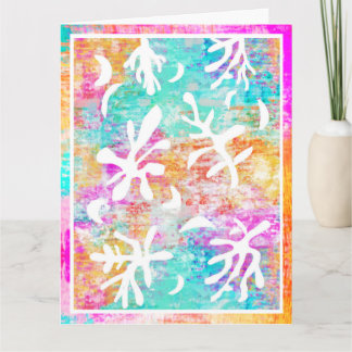 Abstrakt Art Boho Matisse Botanische Formen Karte