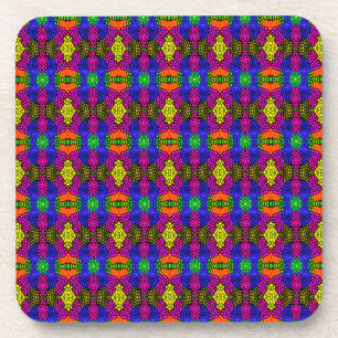 Abstrakt Art Bright Pattern Getränkeuntersetzer