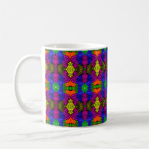 Abstrakt Art Bright Pattern Kaffeetasse