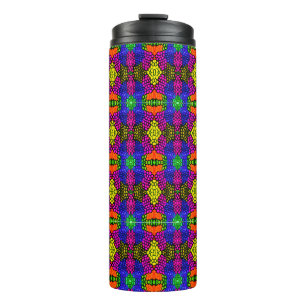 Abstrakt Art Bright Pattern Thermosbecher