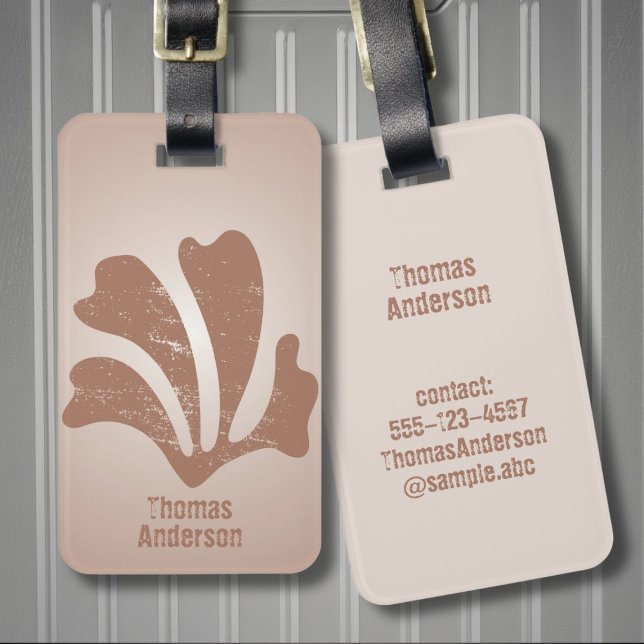 Abstrakt Art Brown Algae, Kelp Gepäckanhänger (Von Creator hochgeladen)