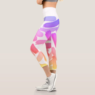Abstrakt Art Capri Leggings