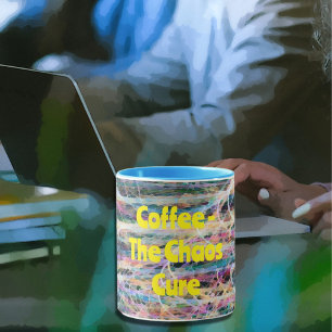 Abstrakt Art Chaos Cure Kaffee Tasse Cup