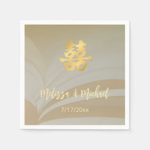 Abstrakt Art Chinese Wedding Custom Serviette