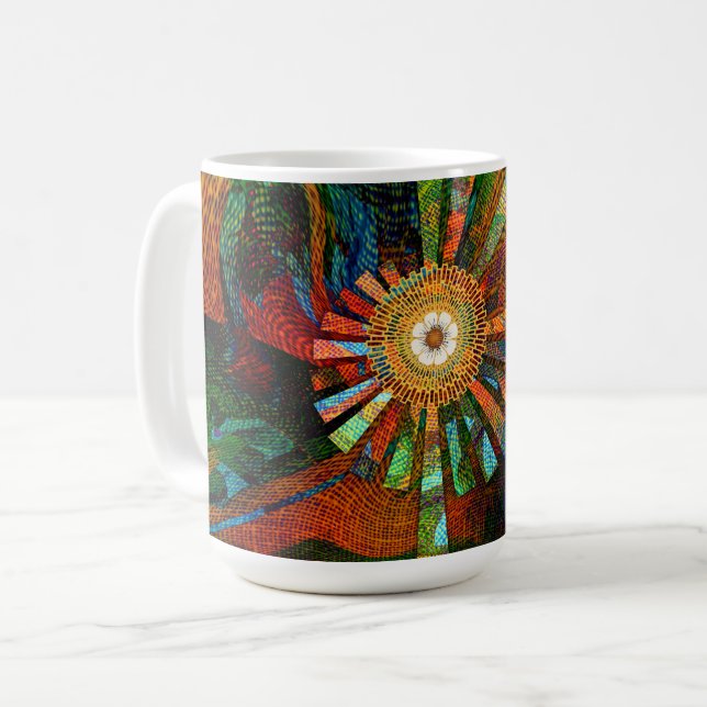 Abstrakt Art Coffee Tasse (Vorderseite Links)