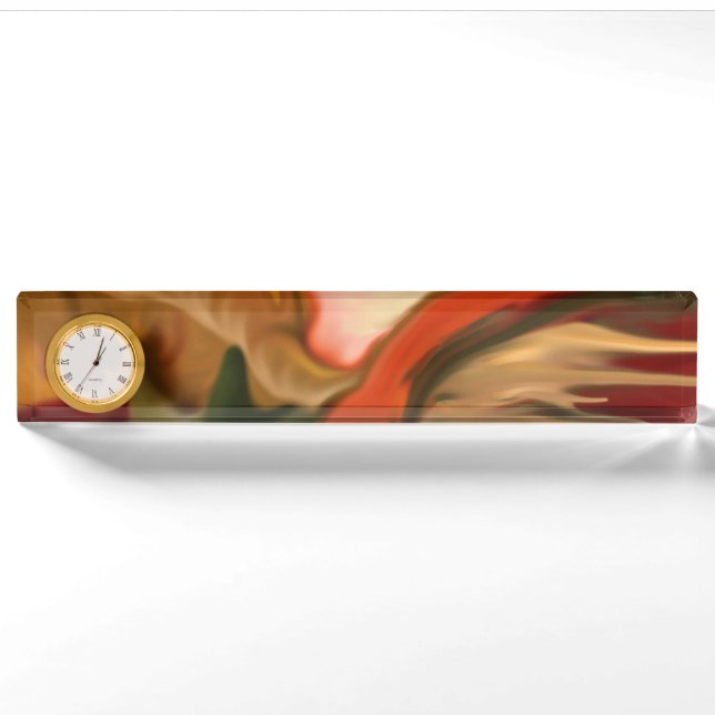 Abstrakt Art Cornucopia Namensplakette (Vorderseite)