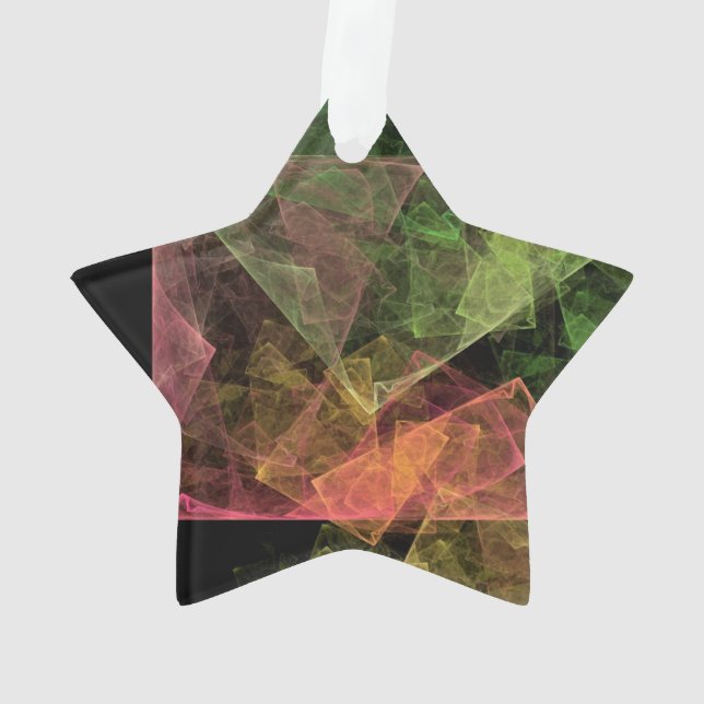 Abstrakt Art Cubic Space Ornament (Rückseite)