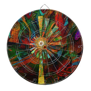 Abstrakt Art Dartboard Dartscheibe