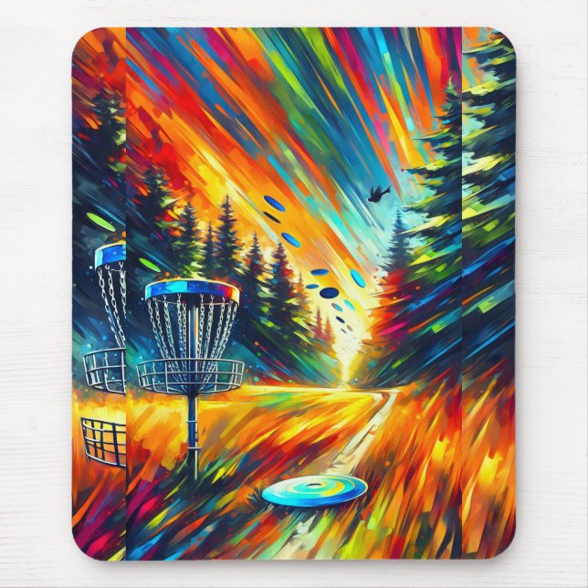 Abstrakt Art Disc Golf Mouse Pad Mousepad (Vorne)