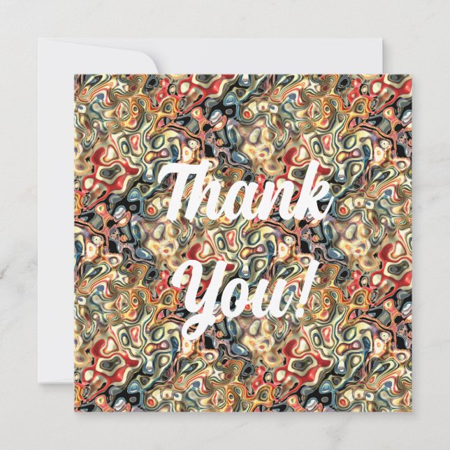 Abstrakt Art Flat Grußkarte Karte (Vorderseite)