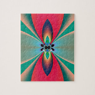 Abstrakt Art Funky Blume