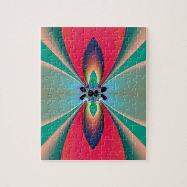 Abstrakt Art Funky Blume (Vertikal)