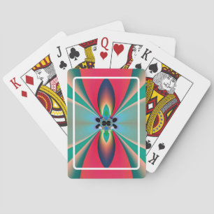 Abstrakt Art Funky Blume Spielkarten