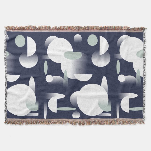 Abstrakt Art Futuristic Muster Throw Blanket Decke (Vorderseite)