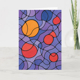 Abstrakt Art Gruß Karte