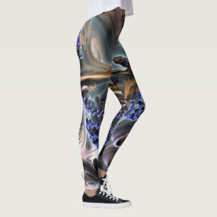 Abstrakt ART - GUM-Rotation für Fraktal Leggings