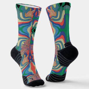 Abstrakt Art Hochleistungs-Crew-Socken Socken