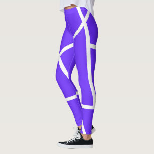 Abstrakt Art Lavender Blauer Weißer Minimalismus Leggings