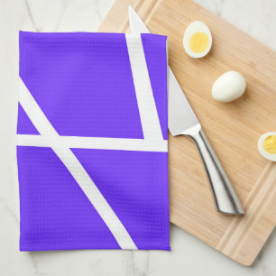 Abstrakt Art Lavender Blue Lila White Minimalismo Geschirrtuch