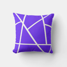 Abstrakt Art Lavender Blue Lila White Minimalismo Kissen