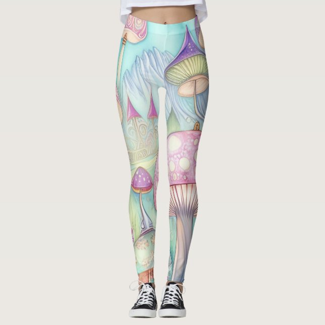 Abstrakt Art Leggins (Vorderseite)