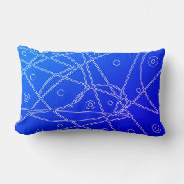 Abstrakt Art Lila Blue Line Circles Minimalismus Lendenkissen