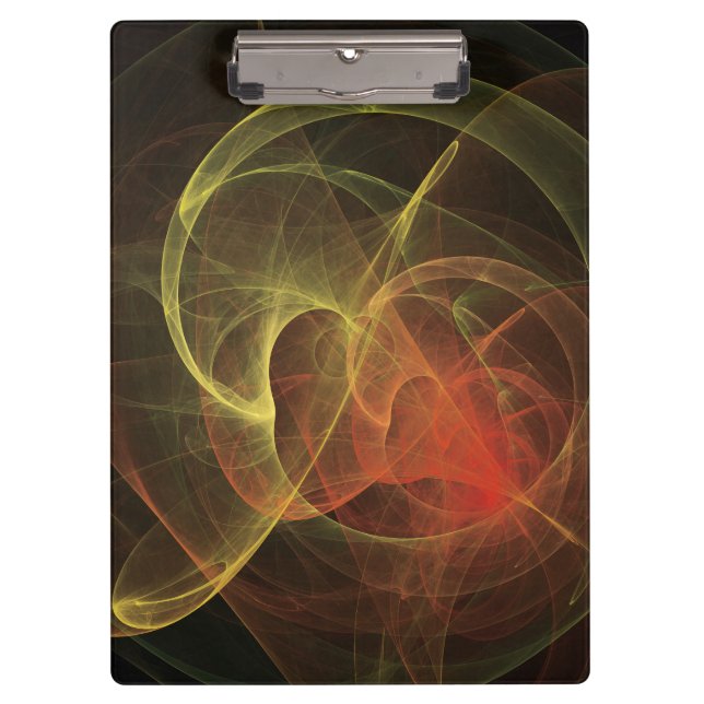 Abstrakt Art Magic Flame Klemmbrett (Vorderseite)