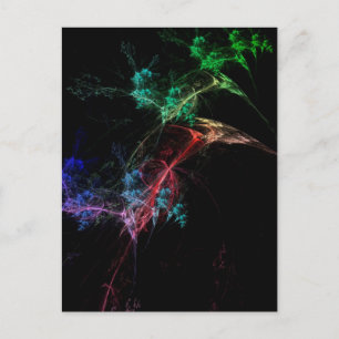 Abstrakt Art Magic Lights Postkarte