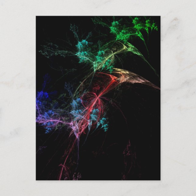 Abstrakt Art Magic Lights Postkarte (Vorderseite)