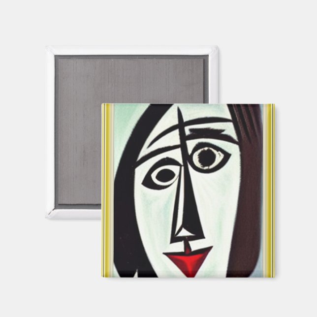 Abstrakt Art Magnet (Vorderseite/Rückseite)