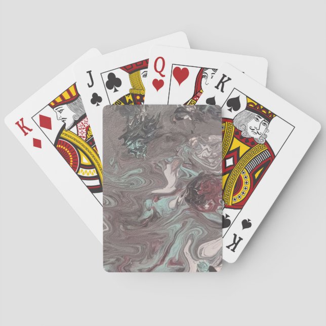 Abstrakt Art Marble Spielkarten (Rückseite)