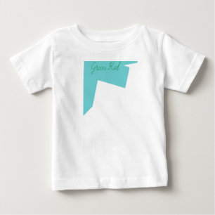Abstrakt Art Minimalismus Blaues Weiß Baby T-shirt