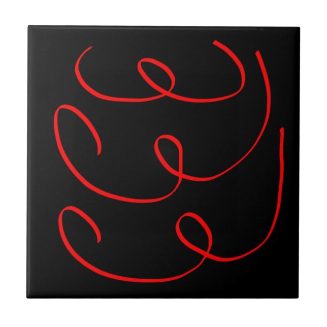 Abstrakt Art Minimalismus Fliese (Vorderseite)