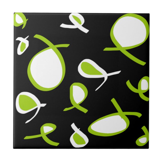 Abstrakt Art Minimalismus Fliese (Vorderseite)