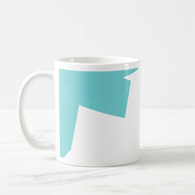 Abstrakt Art Minimalistic Kaffeetasse (Links)