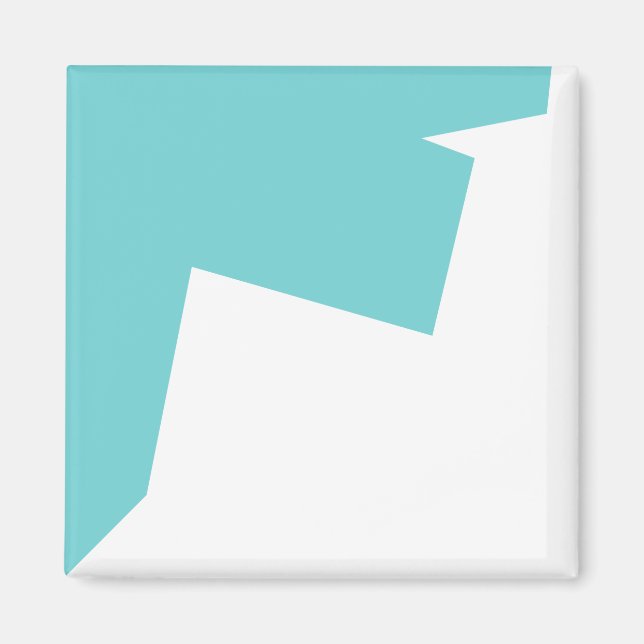 Abstrakt Art Minimalistic Magnet (Vorne)