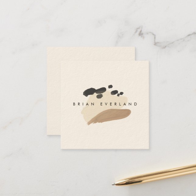 Abstrakt Art Minimalistisch Artist Profil Platz Terminkarte (Vorderseite/Rückseite Beispiel)