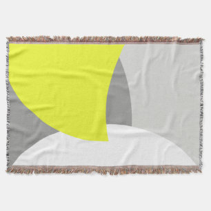 Abstrakt Art Minimalistisches Gelbgraues Decken