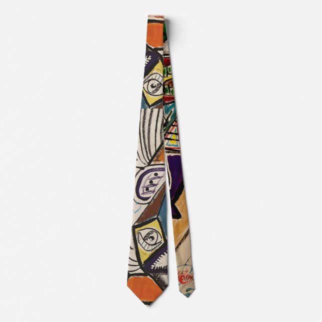 Abstrakt Art Neck Tie Krawatte (Vorderseite)