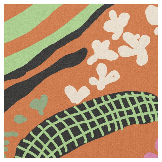 Abstrakt Art Panting Stoff (Nahaufnahme)