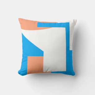 Abstrakt Art Pastel Coral Lavender Blue Kissen