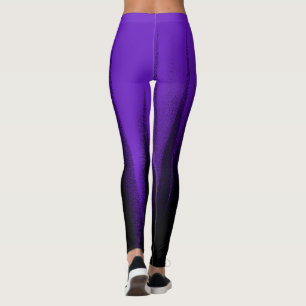 Abstrakt Art Pastel Lavendel Lila Black Leggings