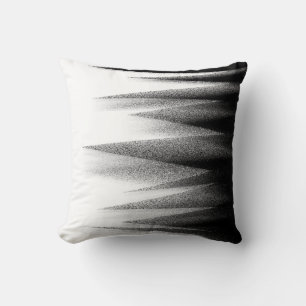 Abstrakt Art Pastel Schwarz-weiß Bold Kissen