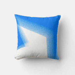 Abstrakt Art Pastel White Lavender Sky Blue Kissen
