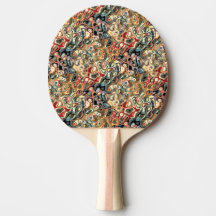 Abstrakt Art Ping Pong Paddle