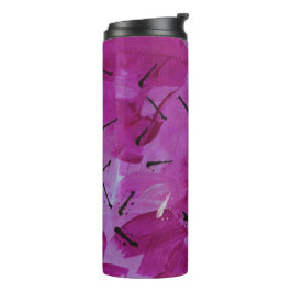 Abstrakt Art Pink Aquamarin Travel Tumbler Thermosbecher