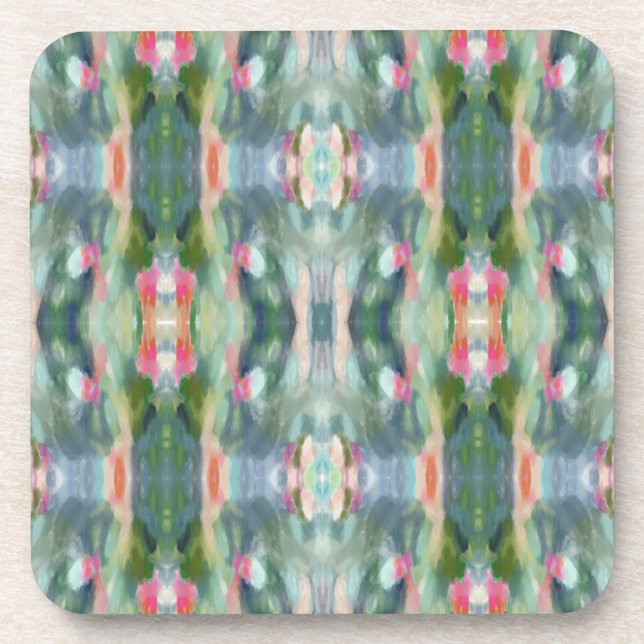 Abstrakt Art Plastic Untersetzer Set (Vorderseite)