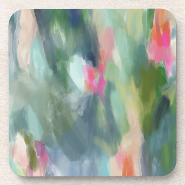 Abstrakt Art Plastic Untersetzer Set (Vorderseite)